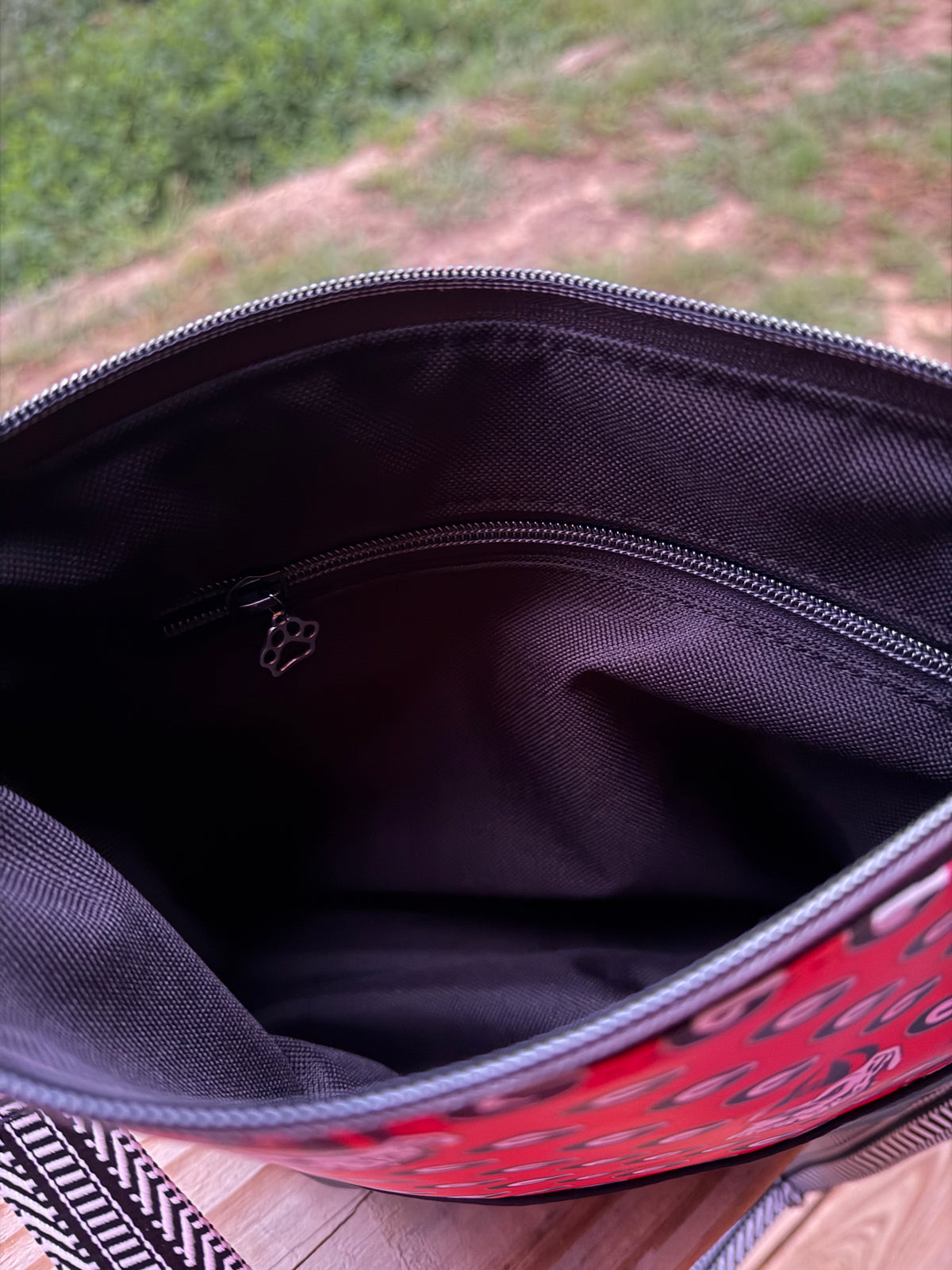 Interior view of the Alyssa XL Crossbody Bag showing spacious and practical design for everyday use.