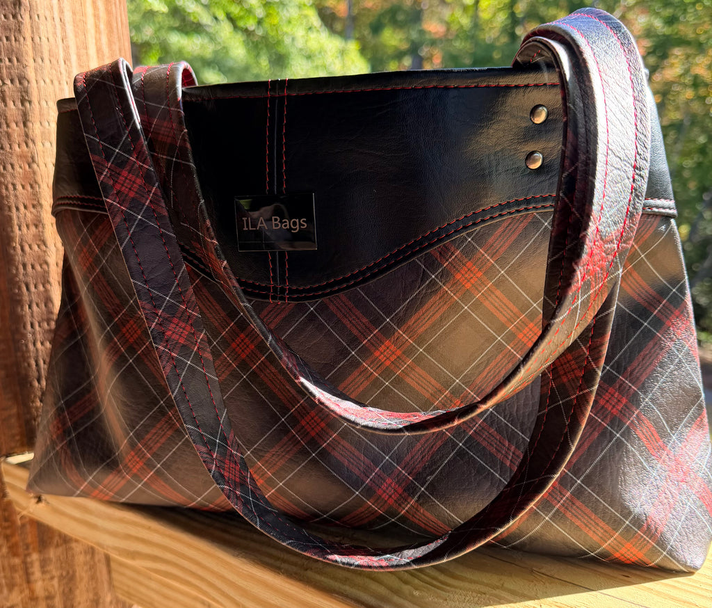 Plaid Sweetheart Shoulder Bag