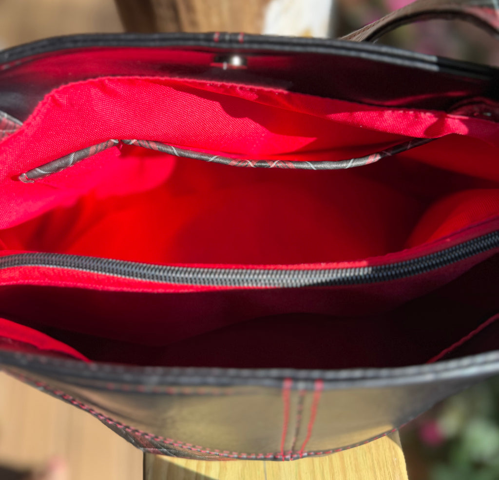 Plaid Sweetheart Shoulder Bag