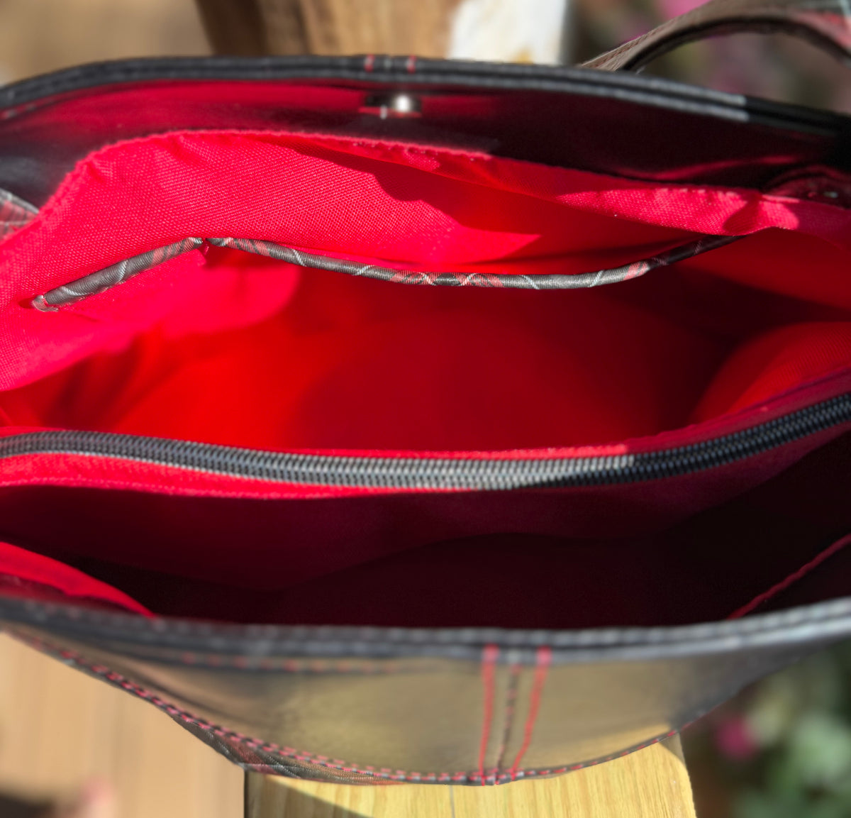 Plaid Sweetheart Shoulder Bag