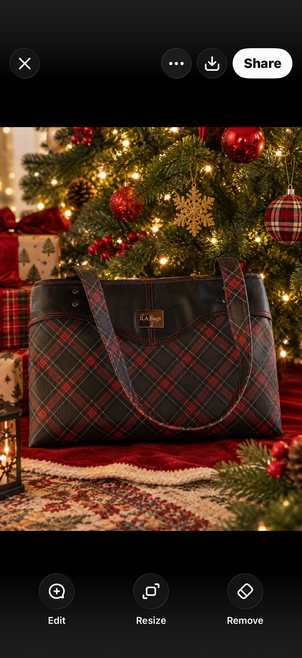 Plaid Sweetheart Shoulder Bag